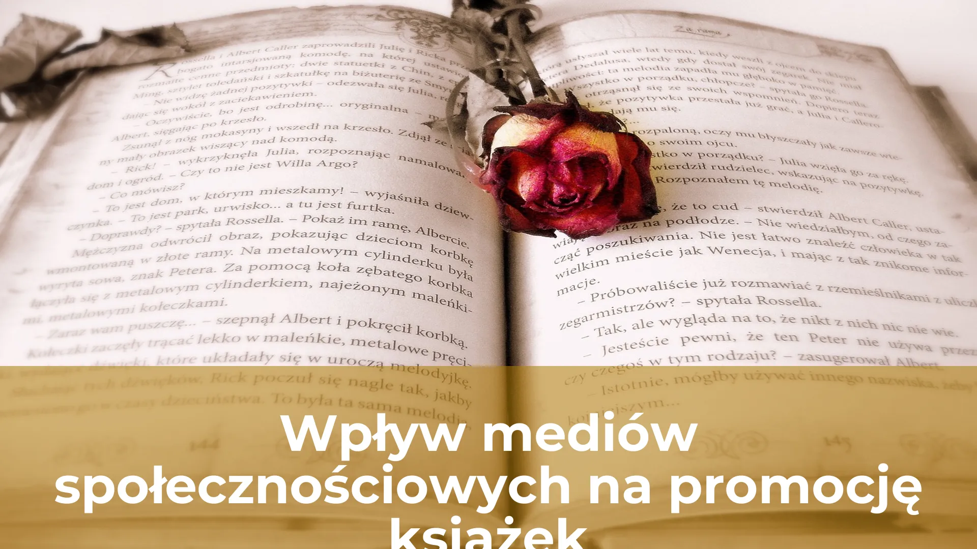 Wpływ mediów społecznościowych na promocję książek